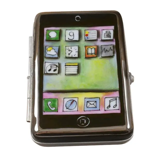 Smart Phone Limoges Porcelain Box
