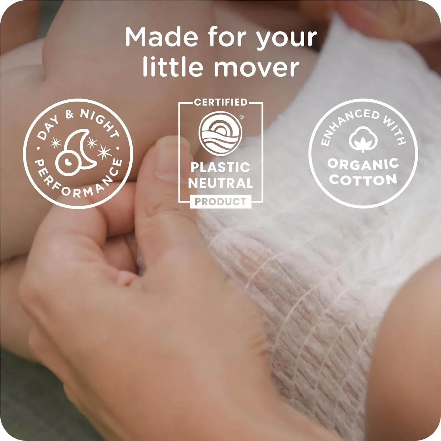 SmartyPants Pull Up Style Diapers | EWG Verified Safe & Plant-Based | Quilted 360 Waistband, Super Absorbent for Overnight Leak Protection | Training Pants by HealthyBaby | Size 8 (30 Count)