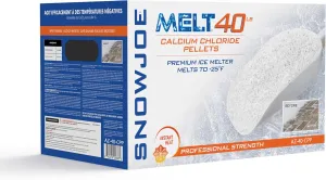 Snow Joe Ice Melter Calcium Chloride Blend, AZ-40-CPP, Safe for Concrete and Plants, 40 Lb (Packaging May Vary)