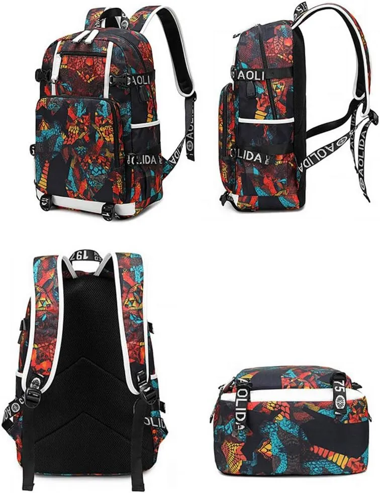 Soccer Player 10 Luminous Multifunction Backpack Travel Football Fans Bag For Men Women (Style 6)