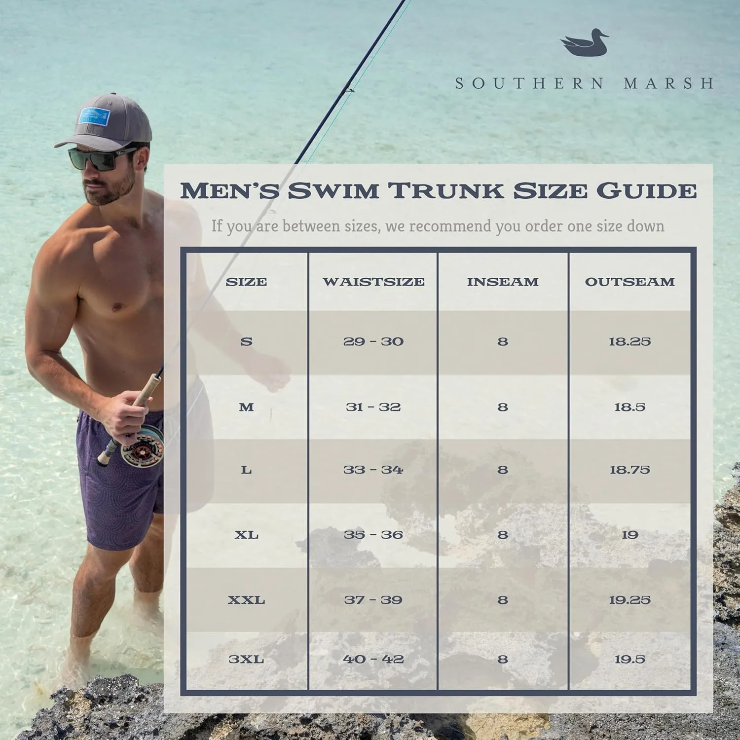 Southern Marsh Shoals Seawash Swim Trunk