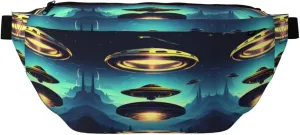Spacecraft Descend Large Crossbody Fanny Pack,Gifts For Enjoy Sports Festival Workout Traveling Running Casual