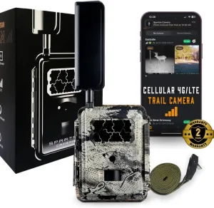 Spartan Camera Gocam 4G LTE Trail Camera, Verizon Certified, Remotely Update Camera Settings, Fully Configurable via App, HD Video, HD Photo, Blackout Flash, Hunting, Security, Surveillance