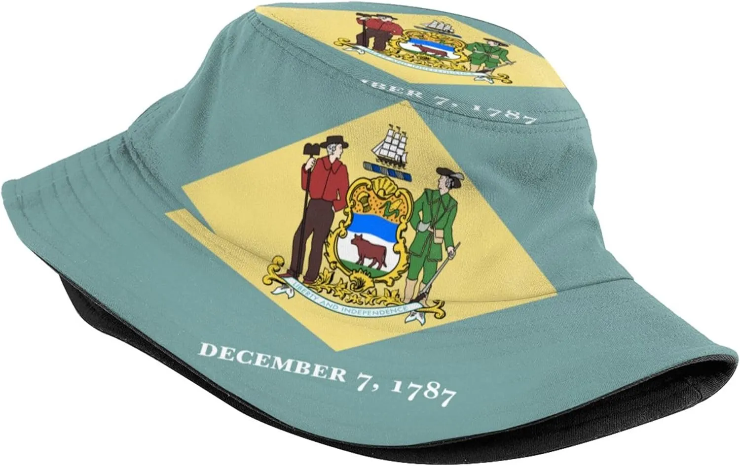 State Flag Bucket Hats for Women Men, Cute America State Hat Summer Outdoor Beach Sun Hat Packable Fisherman Cap