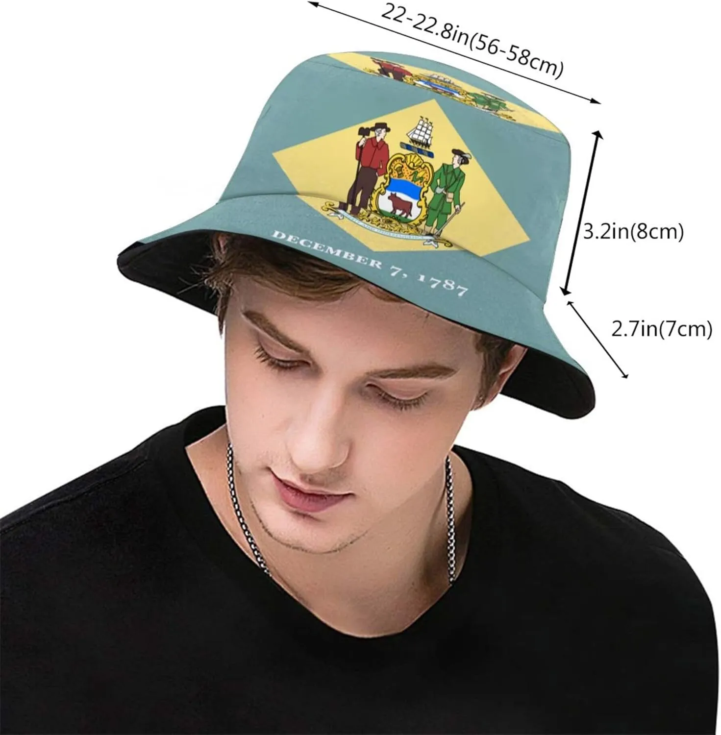 State Flag Bucket Hats for Women Men, Cute America State Hat Summer Outdoor Beach Sun Hat Packable Fisherman Cap