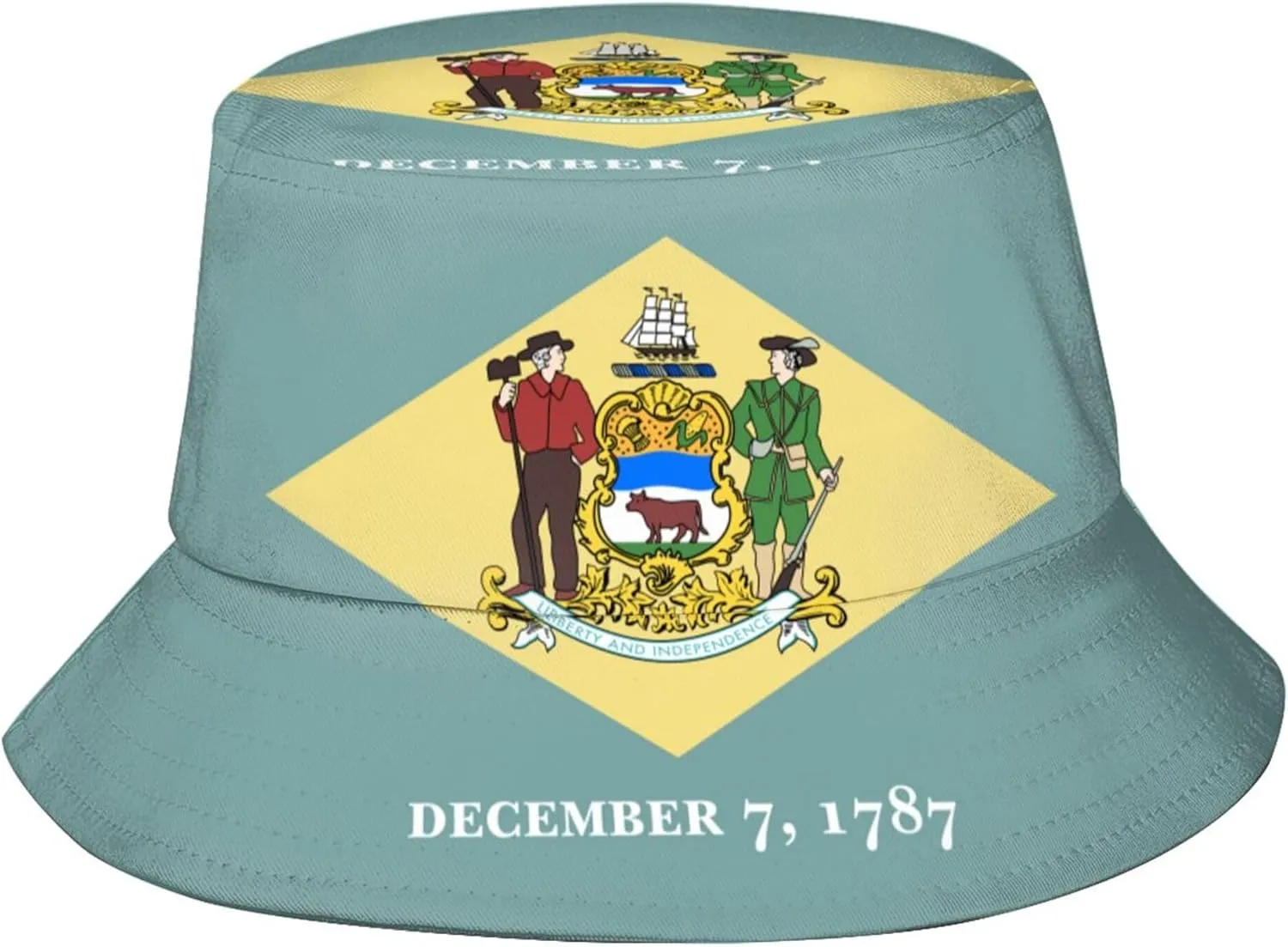 State Flag Bucket Hats for Women Men, Cute America State Hat Summer Outdoor Beach Sun Hat Packable Fisherman Cap