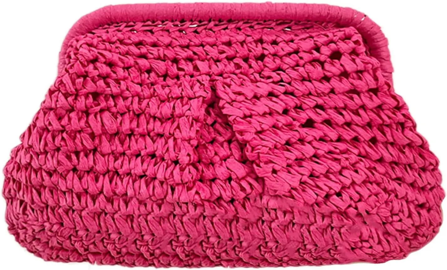 Straw Clutch Handbag Cloud Riched Purse Chain Shoulder Crossboby Bag Designer Straw Evening Bag