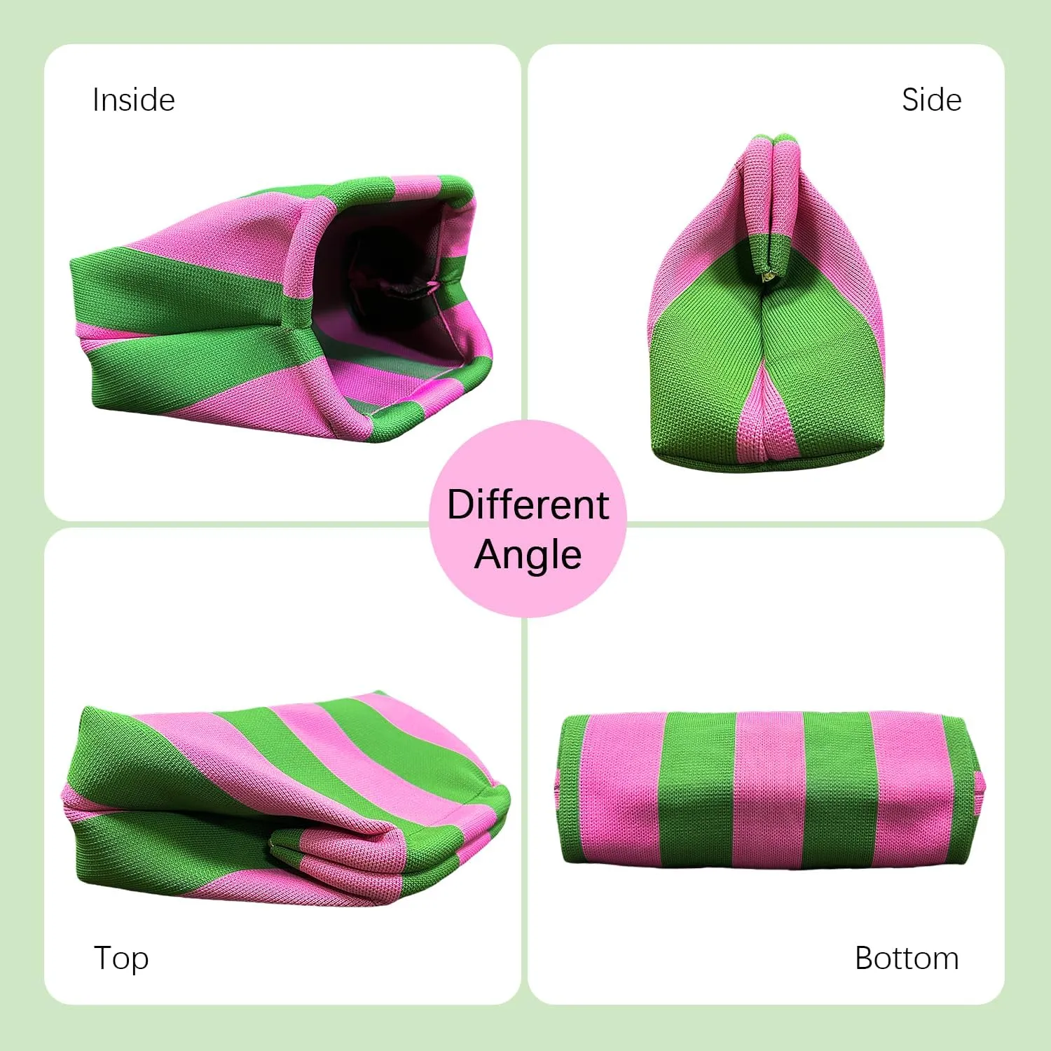Summer Beach Dumpling Clutch Purses for Women, Woven Crochet Handbags Ruched Cloud Colorblock 2024
