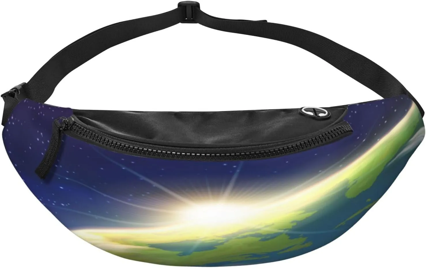 Sunrise Earth Space Fanny Pack, Crossbody Waist Packs for Women Men Waist Bags with Adjustable Strap for Travel Running Hiking Sport