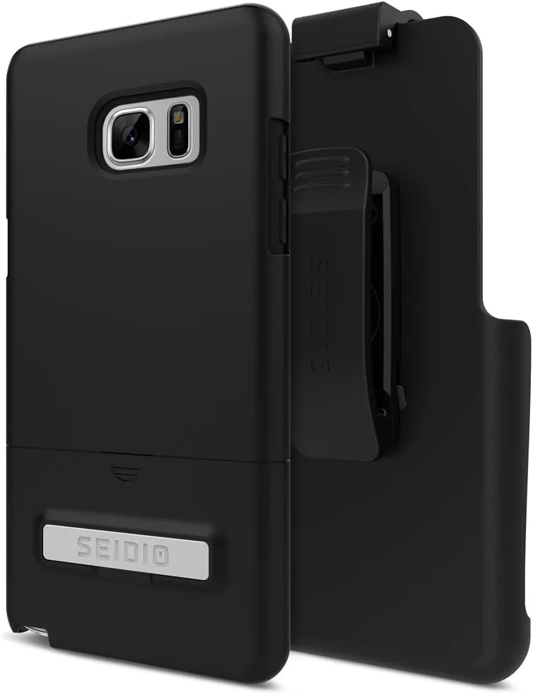 Surface Case and Holster Combo with Kickstand for Samsung Note 7 (Black/Black)