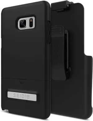 Surface Case and Holster Combo with Kickstand for Samsung Note 7 (Black/Black)