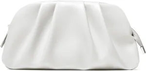 SWEETV Dressy Vegan Leather Clutch Purse for Women Formal, Soft Pleated PU Evening Clutch for Weddings, Proms, Cocktail-Gemma