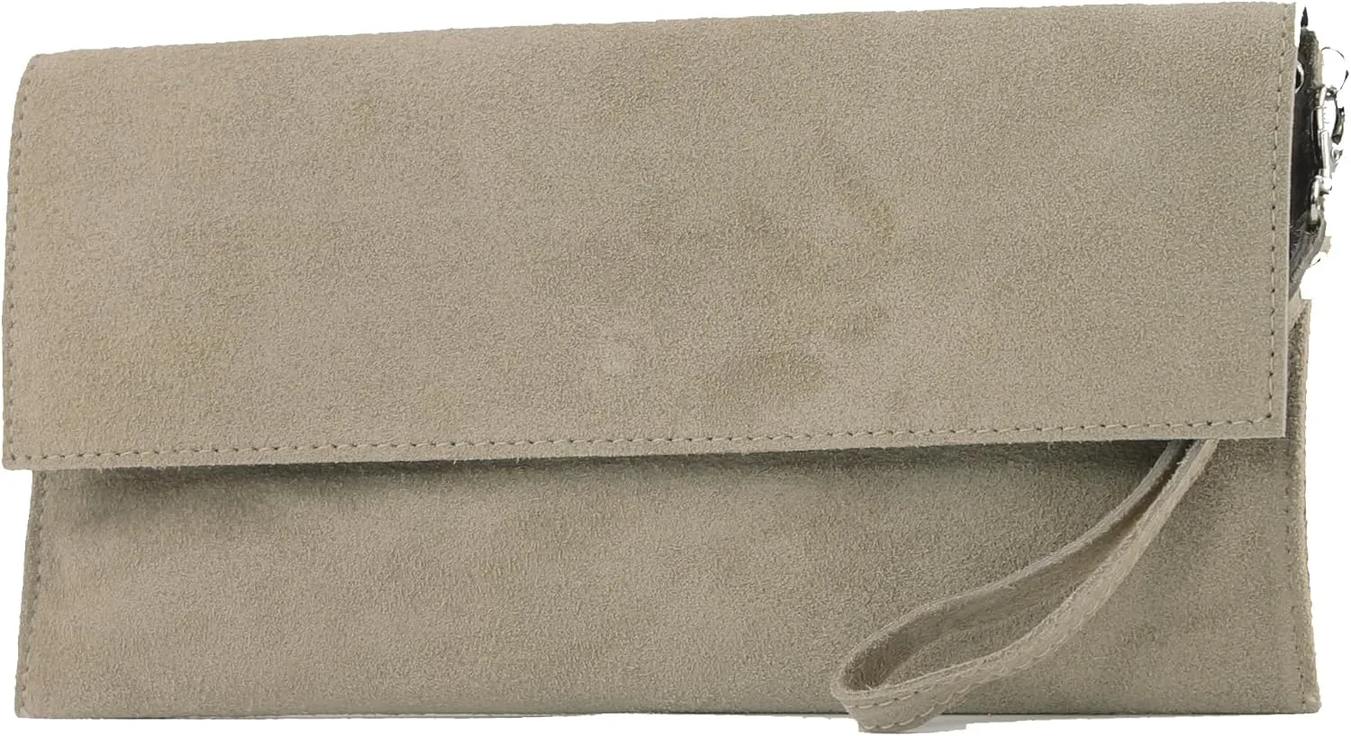 T151 - Italian clutch evening bag made of suede