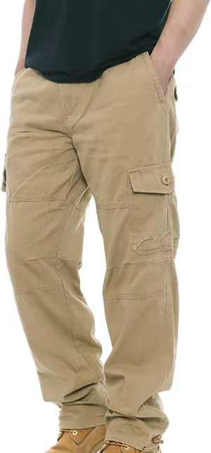 Tactical Pants for Men Utility Long Palazzo Cargo Pants Military Ripstop Work Streetwear with Multiple Pockets