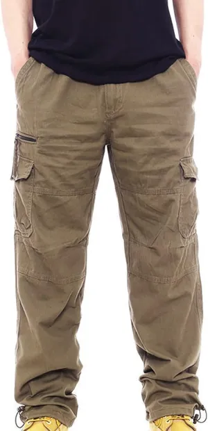 Tactical Pants for Men Utility Long Palazzo Cargo Pants Military Ripstop Work Streetwear with Multiple Pockets