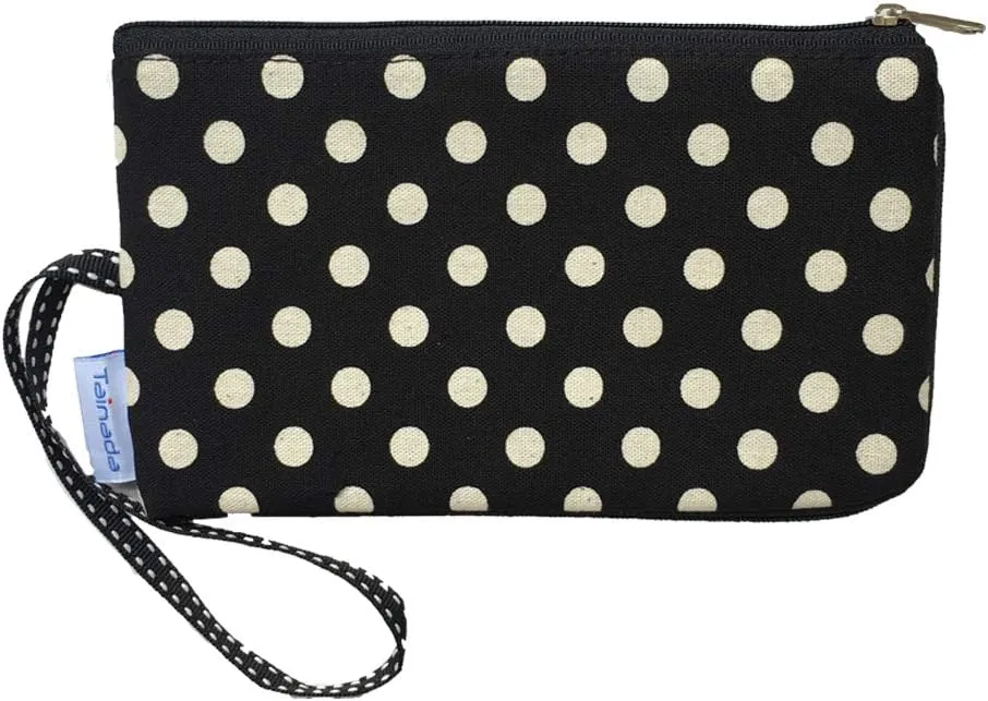 Tainada Women Phone Wristlet Clutch Dual Zippered Wallet Purse Pouch Bag for iPhone 15 Pro Max, 15 Plus, Samsung S23 