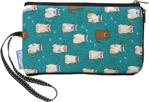 Tainada Women Phone Wristlet Clutch Dual Zippered Wallet Purse Pouch Bag for iPhone 15 Pro Max, 15 Plus, Samsung S23 