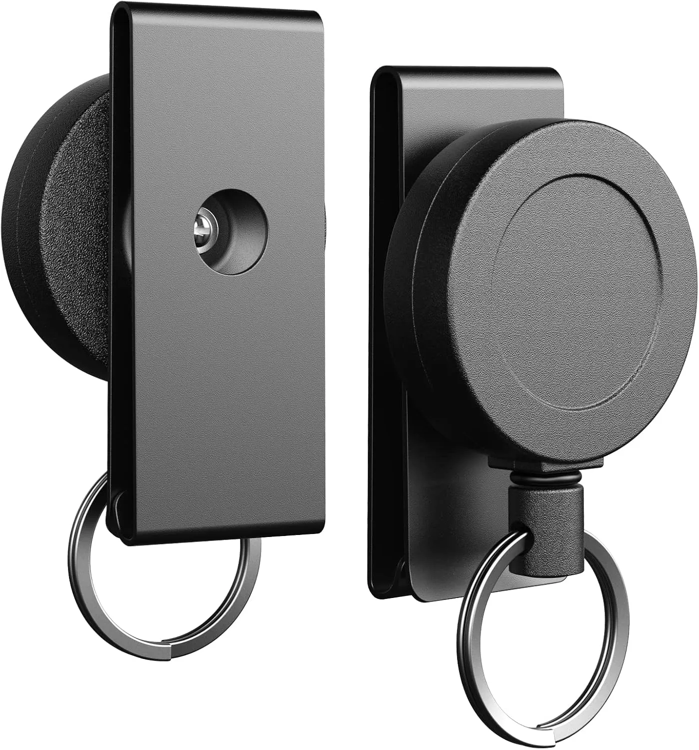 TALONITE 2 Pack Heavy Duty Retractable Keychain with Belt Clip, 360° Heavy Duty Retractable Key Ring Stealth Keychain Extender