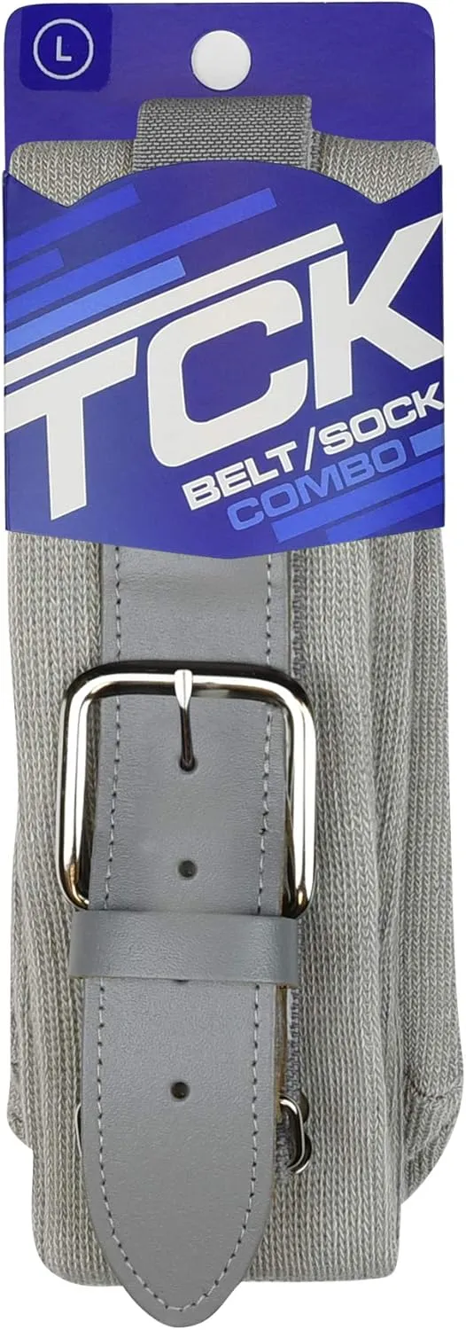 TCK Baseball or Softball Sock/Belt Combo- Youth & Adult Sizes for Boys and Girls Men and Women