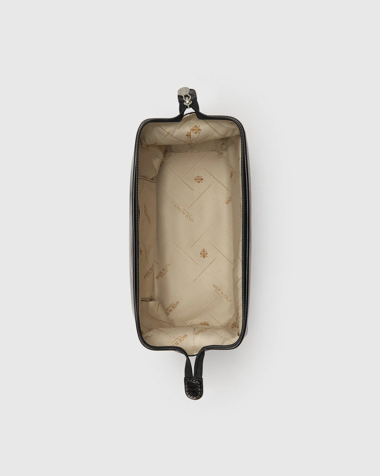The Grand dopp kit Black - Leather Large Shave Kit