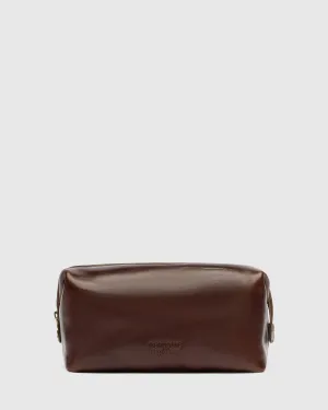 The Grand Dopp Kit Brown - Leather Large Shave Kit