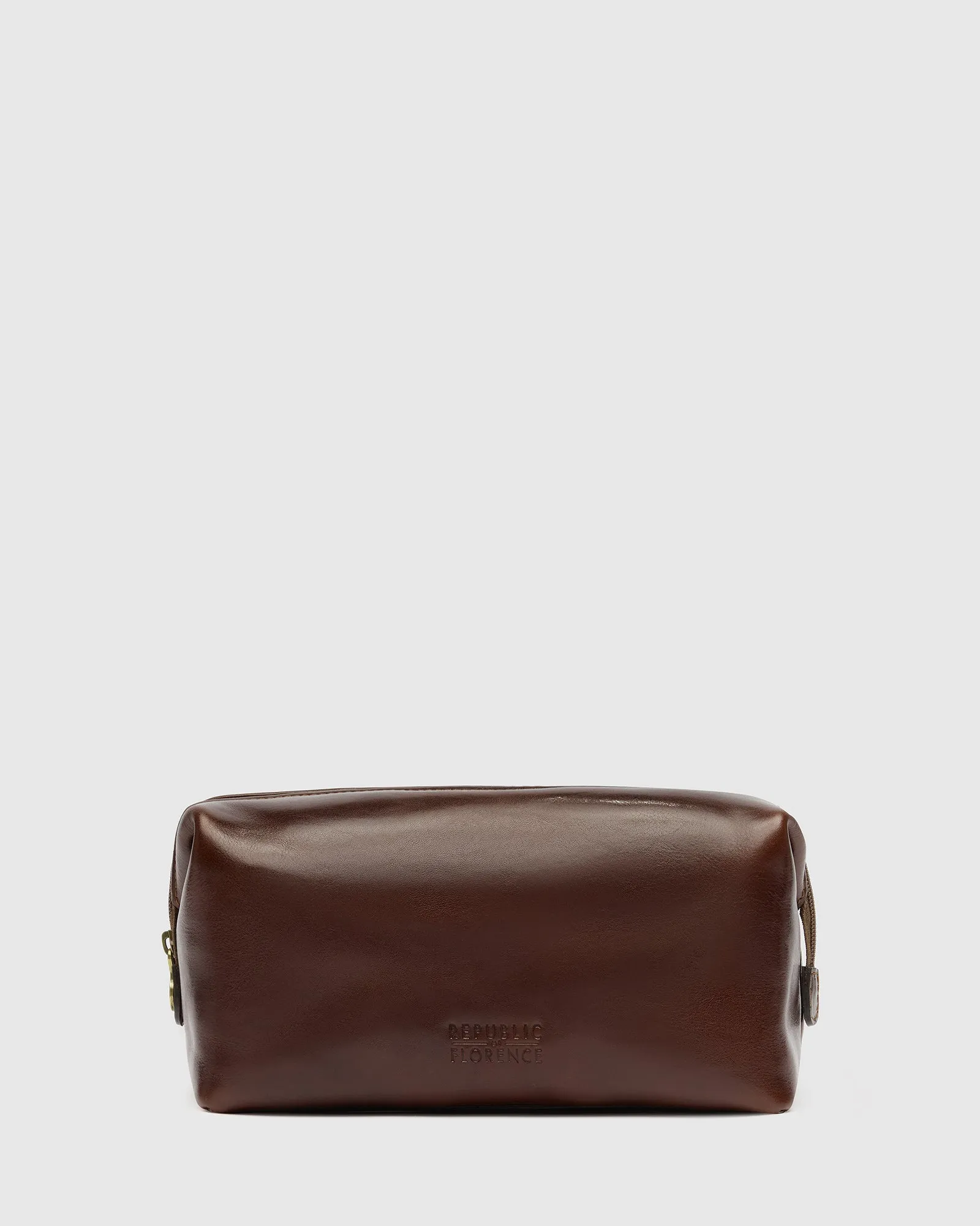 The Grand Dopp Kit Brown - Leather Large Shave Kit