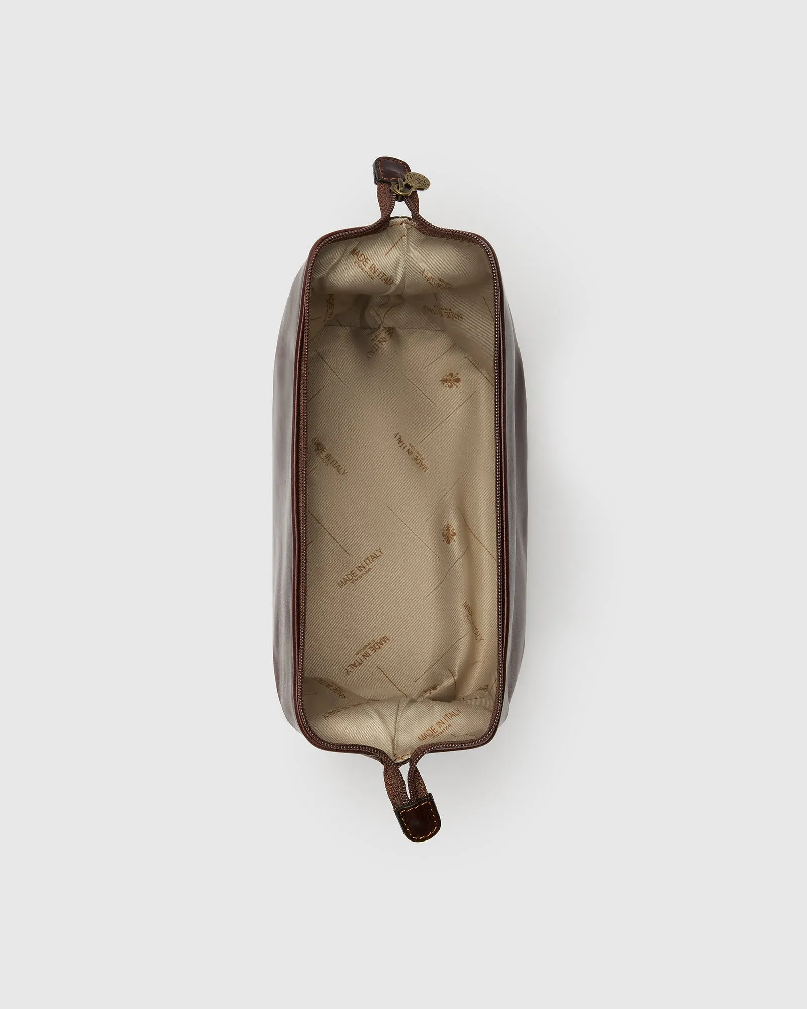The Grand Dopp Kit Brown - Leather Large Shave Kit