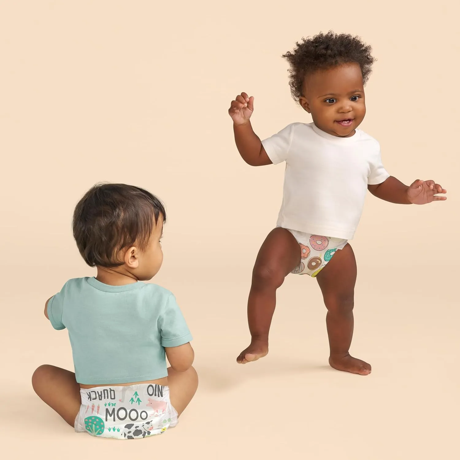 The Honest Company Clean Conscious Diapers for Sensitive Skin | Hypoallergenic, Fragrance Free | Gender Neutral Prints | Super Club Box, Size 3 (16-28 lbs), 120 Count