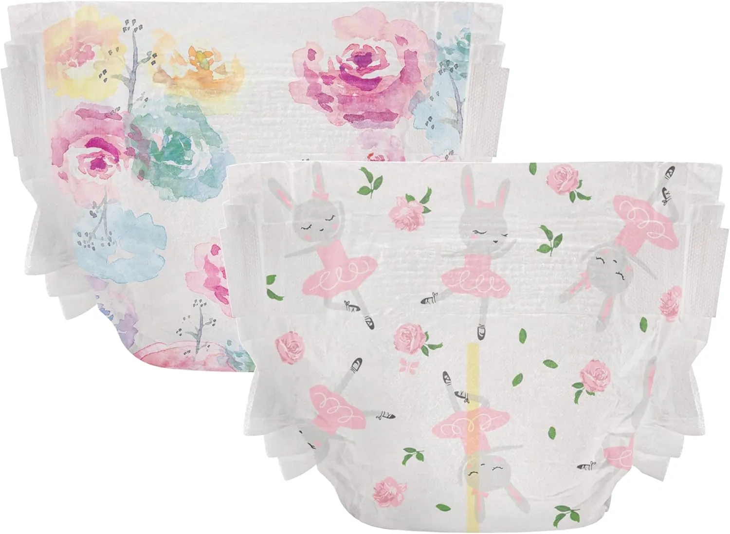 The Honest Company Clean Conscious Diapers for Sensitive Skin | Hypoallergenic, Fragrance Free | Girl Prints | Club Box, Size 1 (8-14 lbs), 78 Count