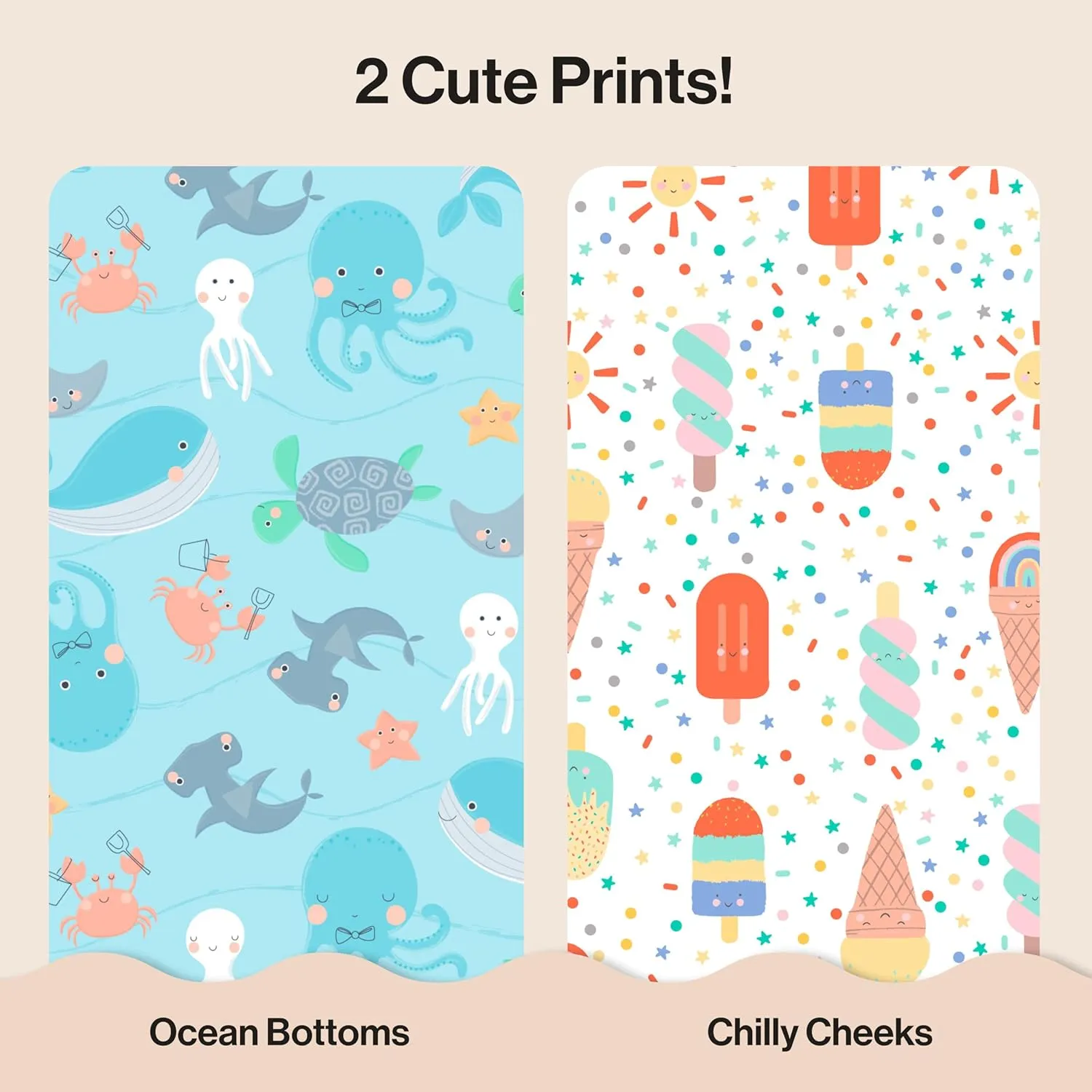 The Honest Company Clean Conscious Diapers for Sensitive Skin | Up to 100% Leakproof | Hypoallergenic, Fragrance Free | Summer '25 Limited Edition Prints | Club Box, Size 2 (12-18 lbs), 72 Count