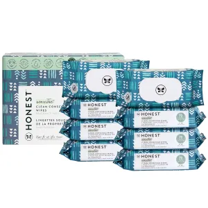 The Honest Company Clean Conscious Multi-Use Wipes | Hypoallergenic   Unscented for Sensitive Skin | Over 99% Water, Compostable, Plant Based, Baby Wipes | Balance Blues, 576 Count