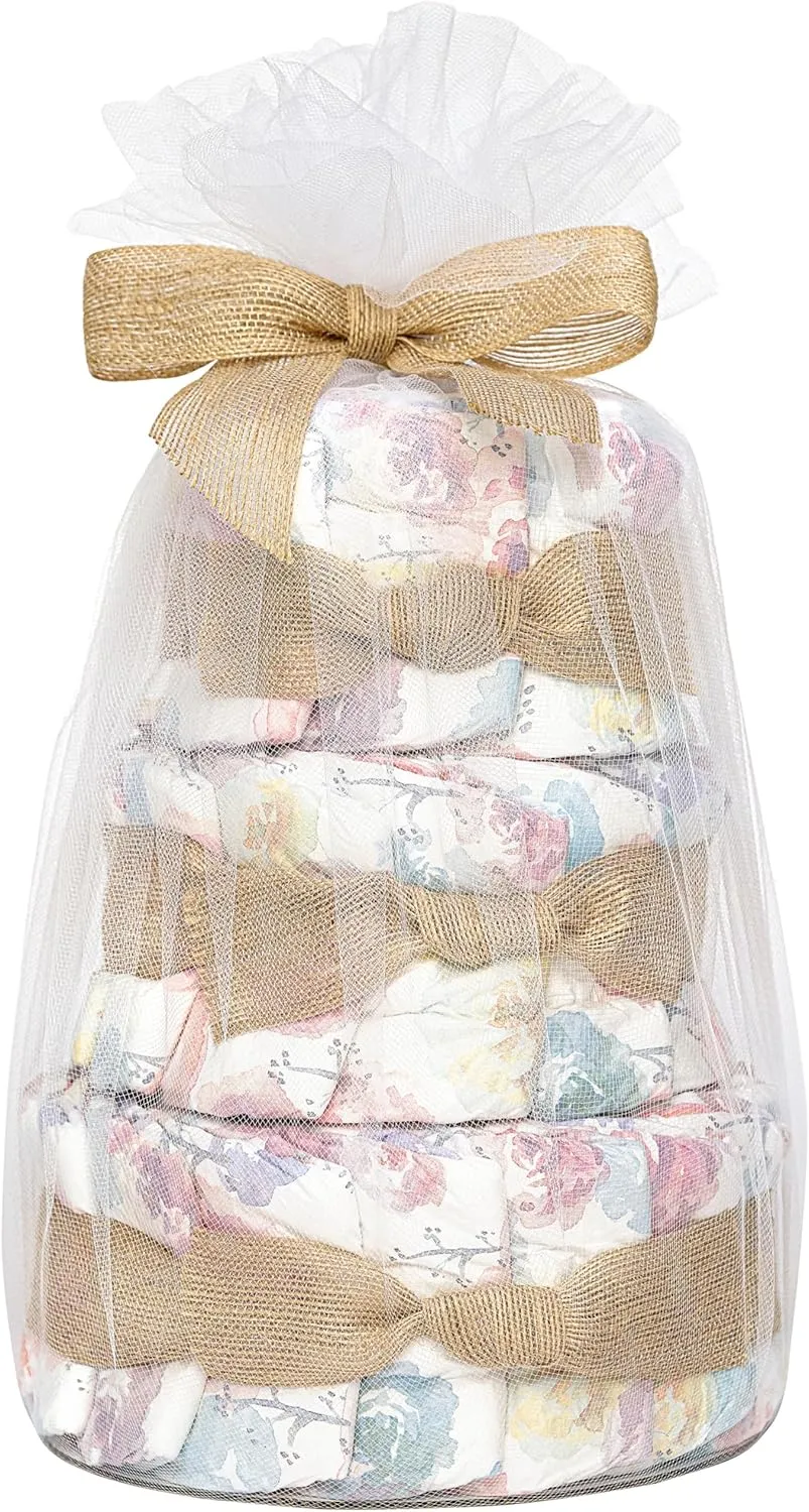 The Honest Company Diaper Cake | Clean Conscious Diapers, Baby Personal Care, Plant-Based Wipes | Rose Blossom | Regular, Size 1 (8-14 lbs), 35 Count