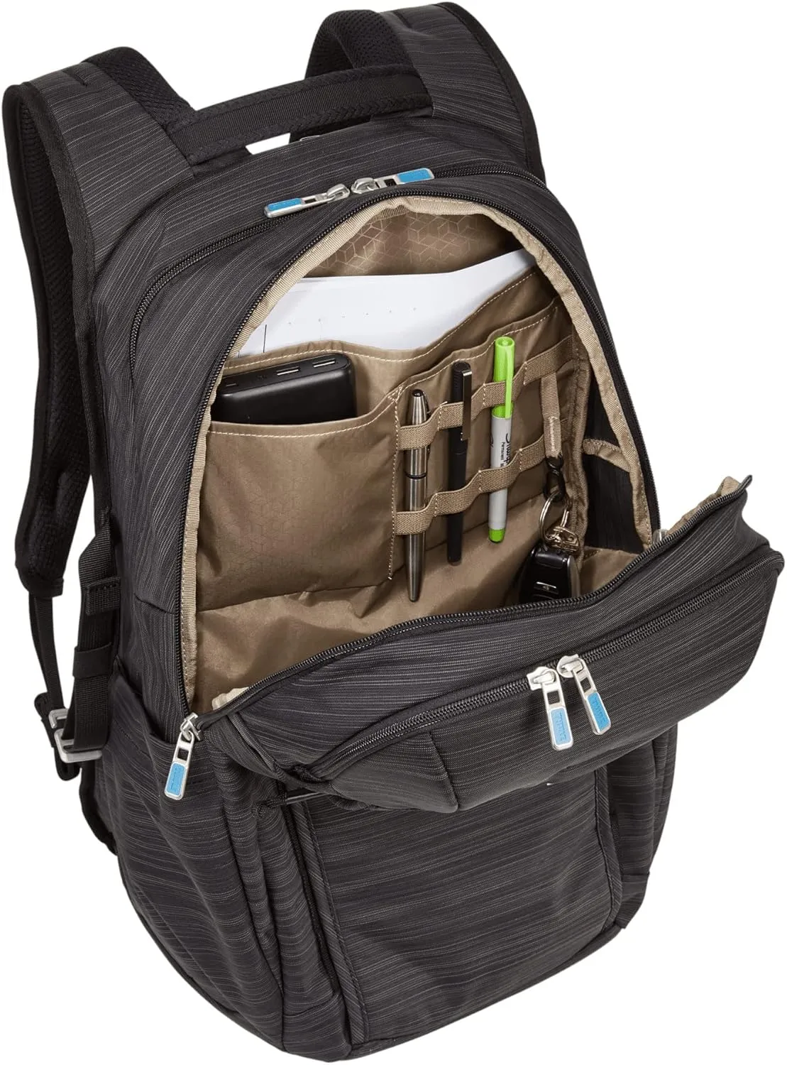 Thule Construct Backpack - School, Work & Travel - Padded Laptop Sleeve - Internal Organizational Quick Access Front Pocket
