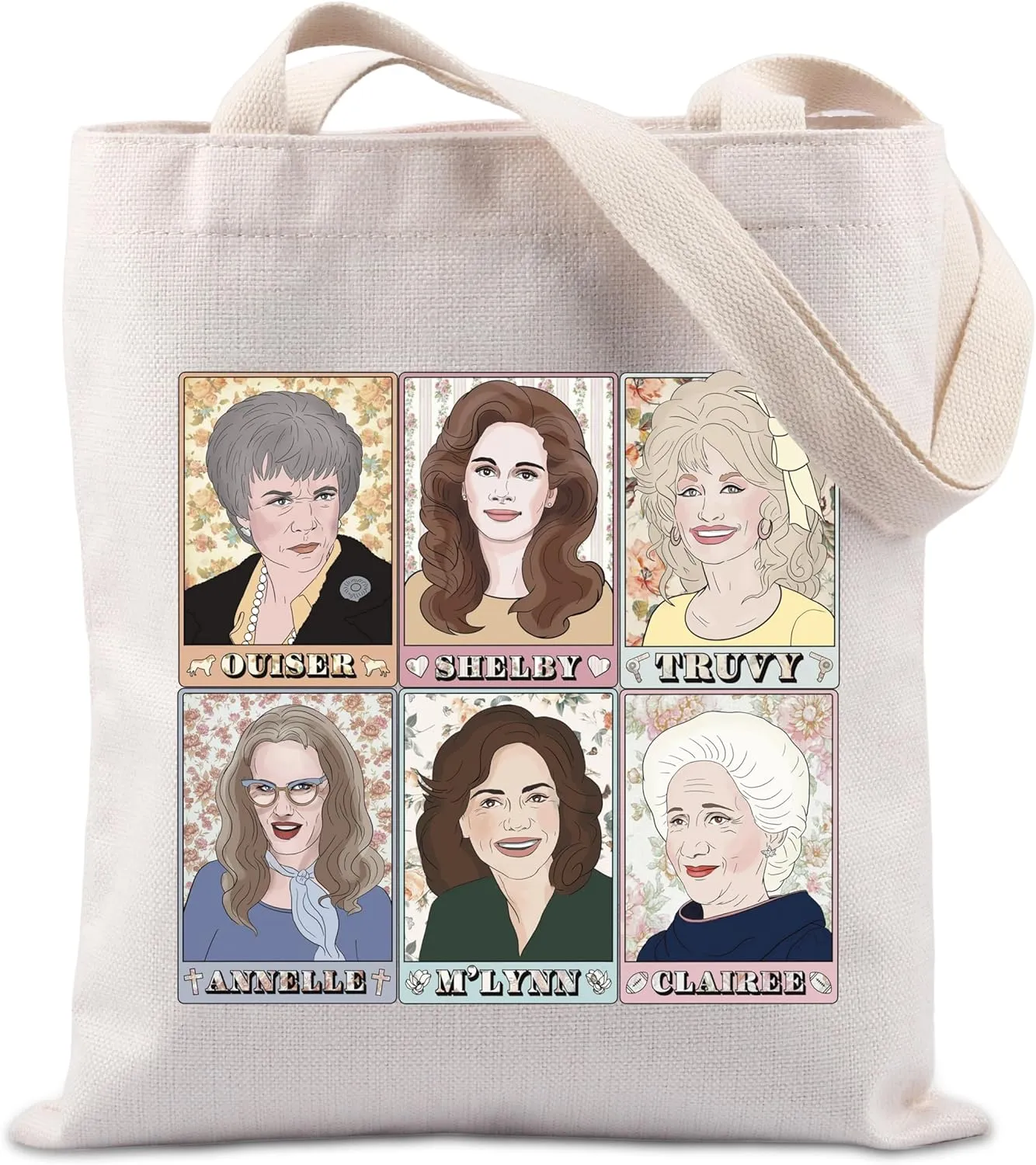 TIIMG Magnolias Gift Romance Movie Lover Gift Comedy Lover Gift Magnolia Movie Inspired Gift Tote Bag (Magnolias Movie)