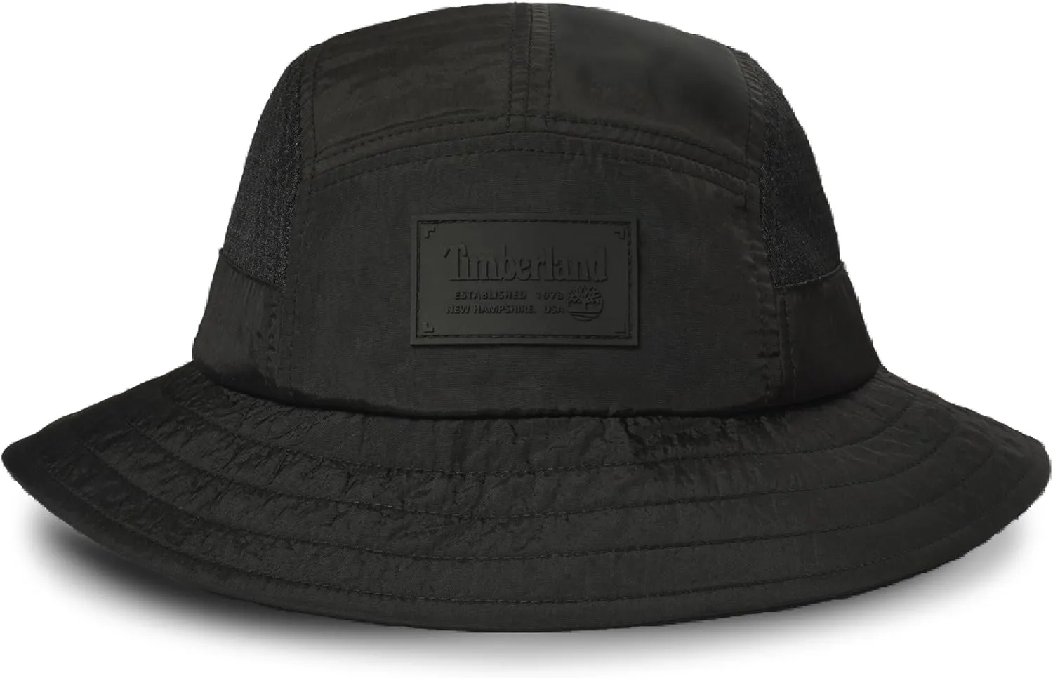 Timberland Mesh Panel Kids Boys Bucket Hat, One Size, Adjustable Chin Cord, Wide Brim Sun Hat for Outdoor Adventures