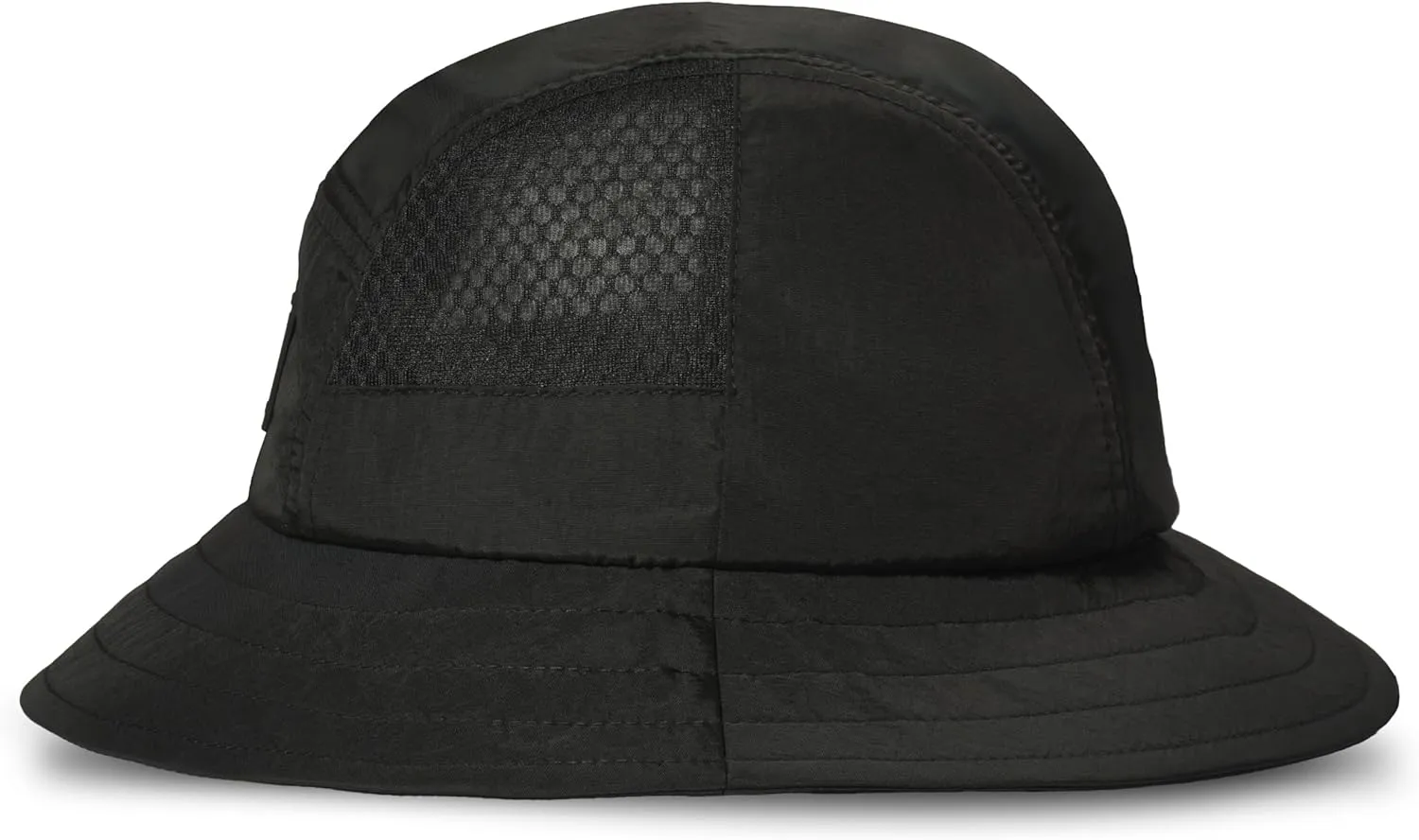 Timberland Mesh Panel Kids Boys Bucket Hat, One Size, Adjustable Chin Cord, Wide Brim Sun Hat for Outdoor Adventures
