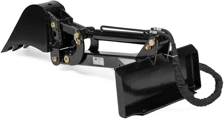 Titan Attachments Mini Skid Steer Fronthoe Backhoe Excavator Attachment with 10" Bucket, Quick Tach Mounting System Fits Toro Dingo, Ditch Witch, and Vermeer, Dig Small Ditches, Trenches, and More