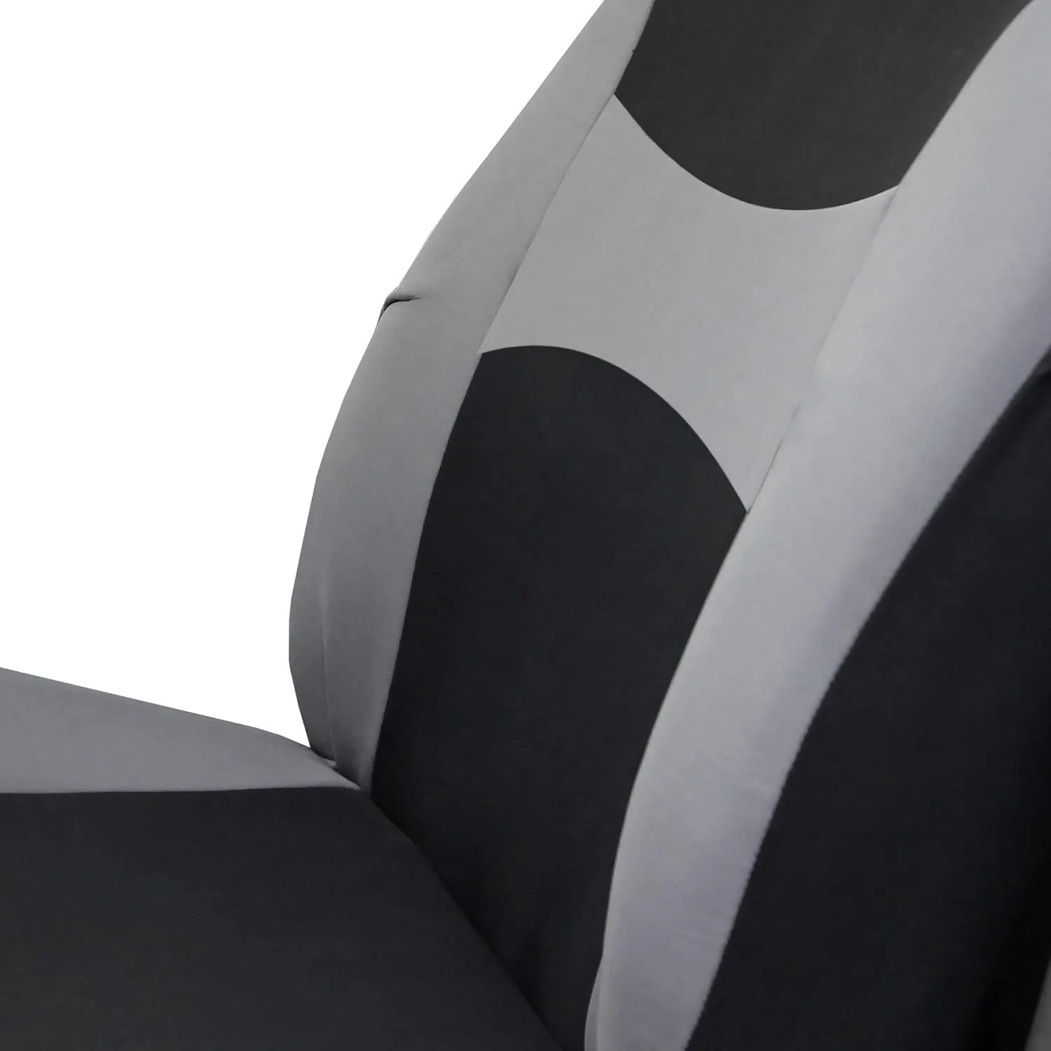 TLH Light and Breezy Flat Cloth Automotive Car Seat Covers Front Set Only, Airbag Compatible, Gray Color Universal Fit Car Seat Protector for Cars, Auto, Trucks, SUV