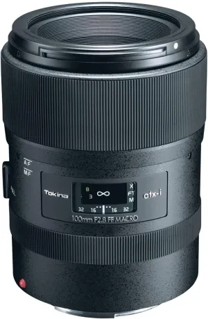 Tokina 634455 ATX-i 100mm F2.8 FF Macro Canon EF Mount Full Size Compatible Black