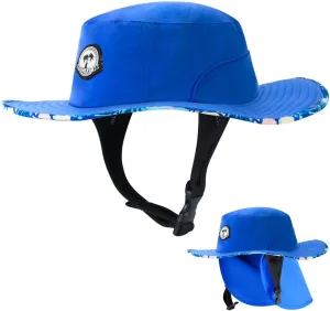 Tontron Surf Bucket Hat with Chin Straps and Neck Flap for Surfing, SUP,Kayaking,and Watersports
