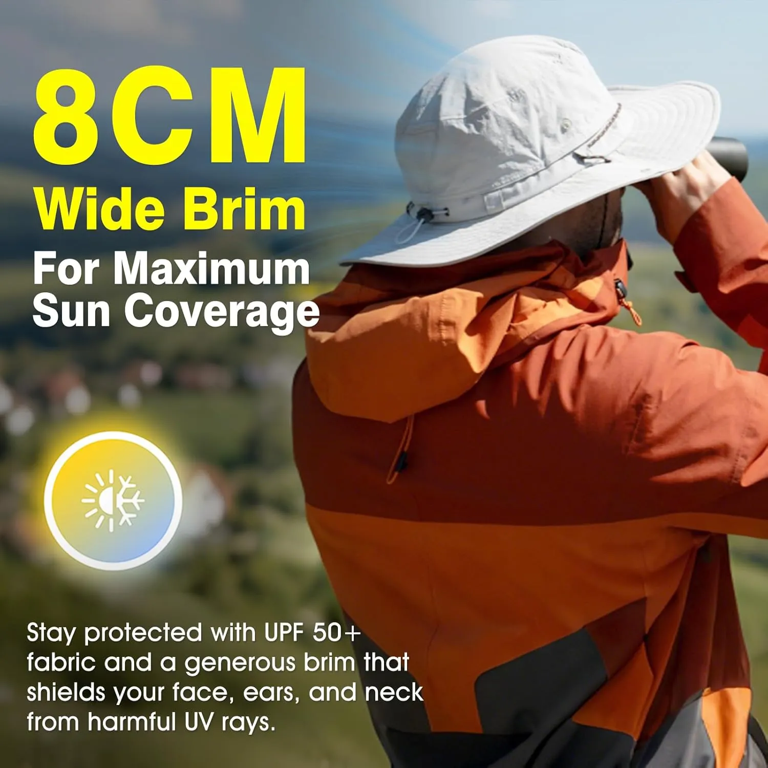 TOP-EX XL/XXL Mens Womens Sun Hat UPF 50  Wide Brim Bucket Hat for Summer-Water Repellent & Packable