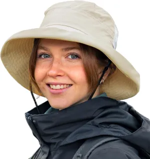TOP-EX XL/XXL Women’s Wide Brim Bucket Sun Hat with Ponytail Hole UPF 50 Summer Packable Sunhat for Travel Beach Outdoor