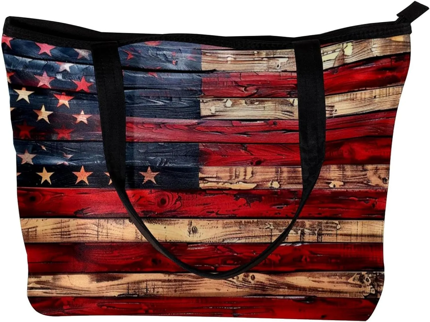 Tote Bag for Women, Large Tote Bag, Women's Tote Handbags, Plank Usa Flag, Womens Tote Bag
