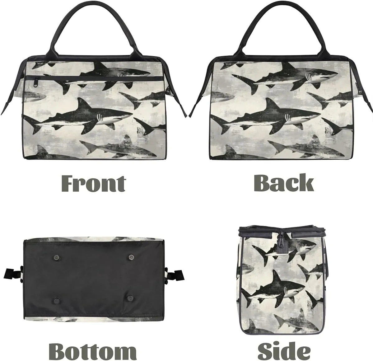 Tote Bag for Women with Zipper, Funny Large Shoulder Bag Handbag for Travel Sports Work