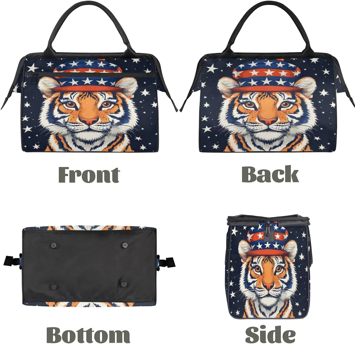 Tote Bag for Women with Zipper, Funny Large Shoulder Bag Handbag for Travel Sports Work