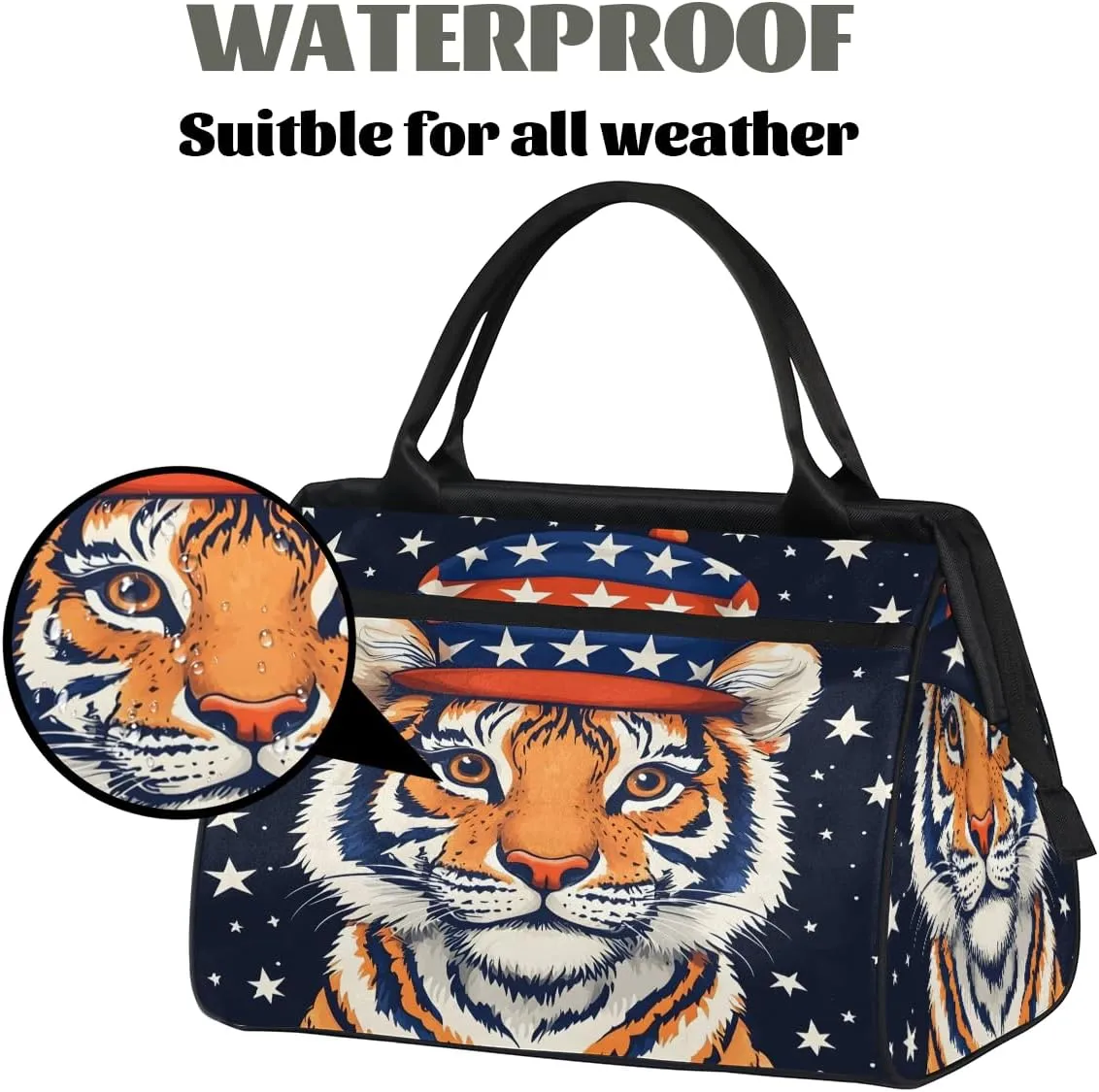 Tote Bag for Women with Zipper, Funny Large Shoulder Bag Handbag for Travel Sports Work