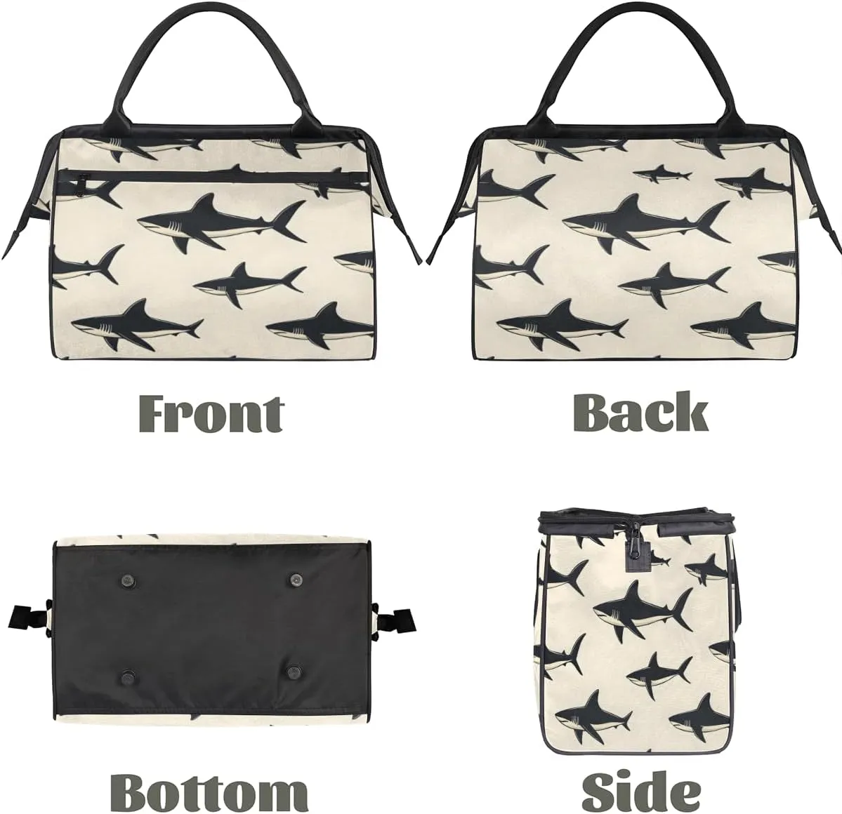 Tote Bag for Women with Zipper, Funny Large Shoulder Bag Handbag for Travel Sports Work