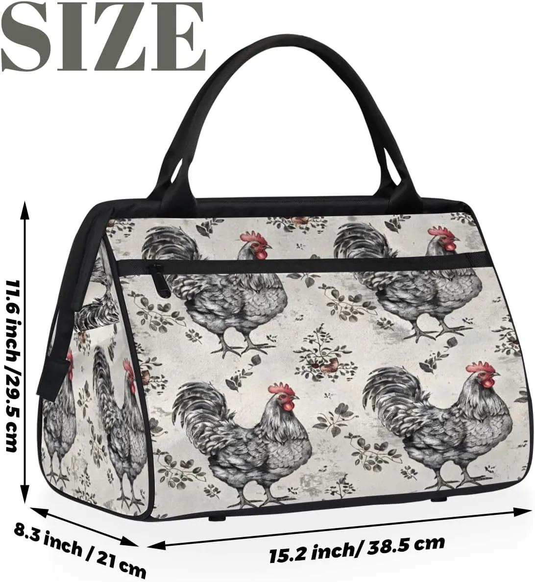 Tote Bag for Women with Zipper, Lightweight Travel Tote Bag Large Shoulder Bag Handbag for Work, Gym