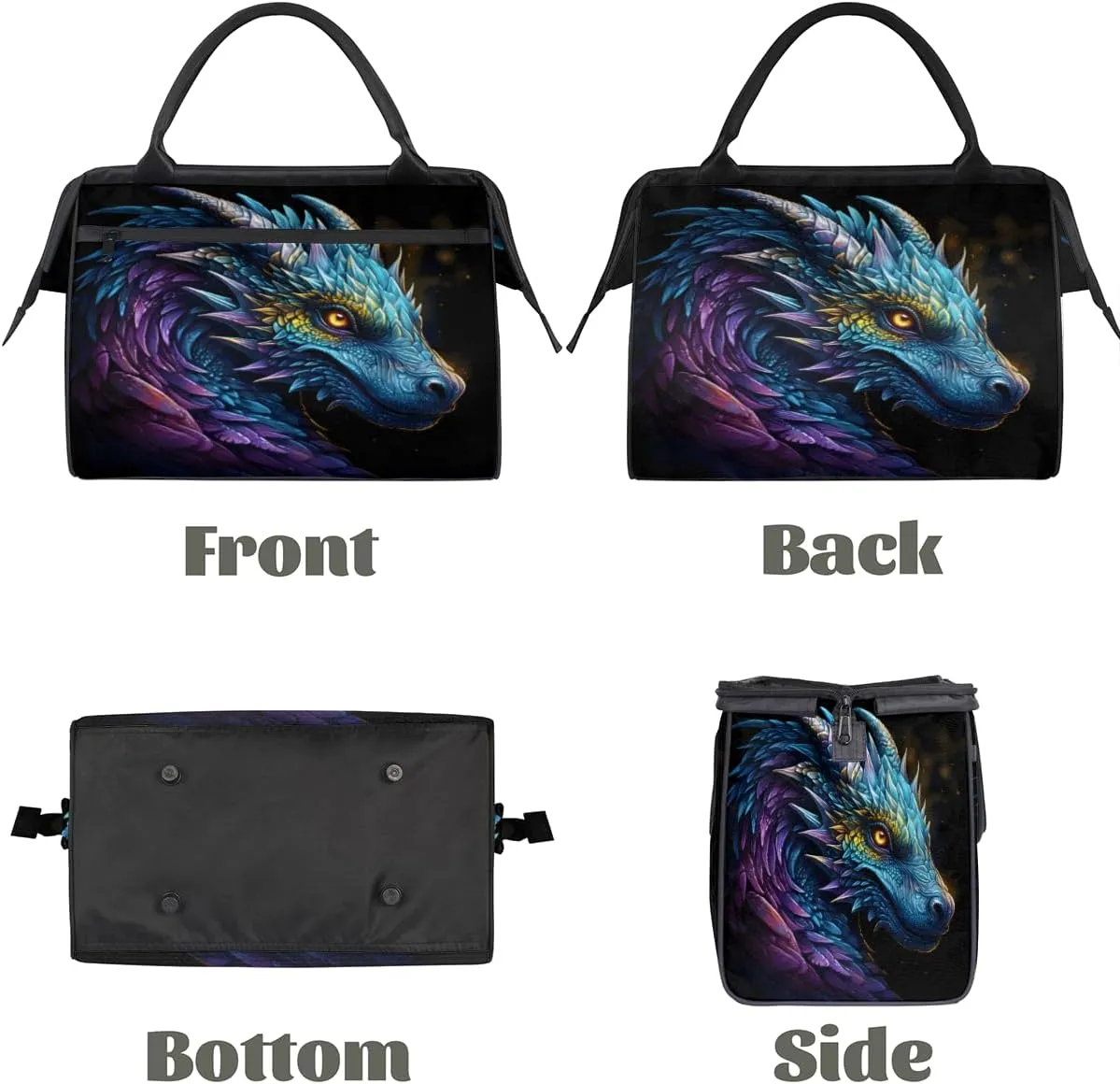 Tote Bag for Women with Zipper, Lightweight Travel Tote Bag Large Shoulder Bag Handbag for Work, Gym