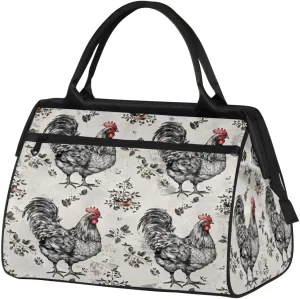 Tote Bag for Women with Zipper, Lightweight Travel Tote Bag Large Shoulder Bag Handbag for Work, Gym